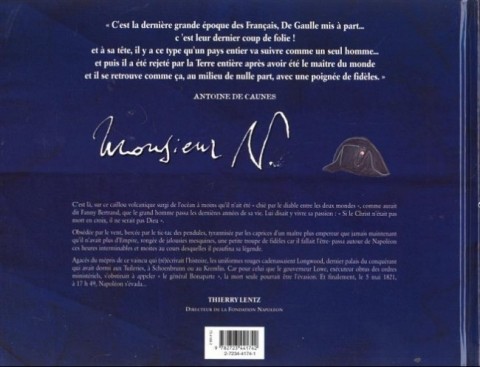 Verso de l'album Monsieur N.