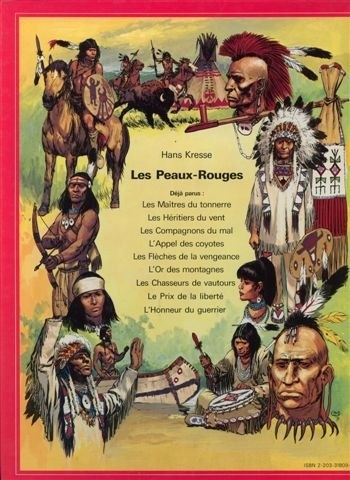 Verso de l'album Les Peaux-rouges Tome 9 L'honneur du guerrier