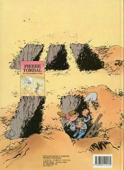 Verso de l'album Pierre Tombal Tome 2 Histoires d'os