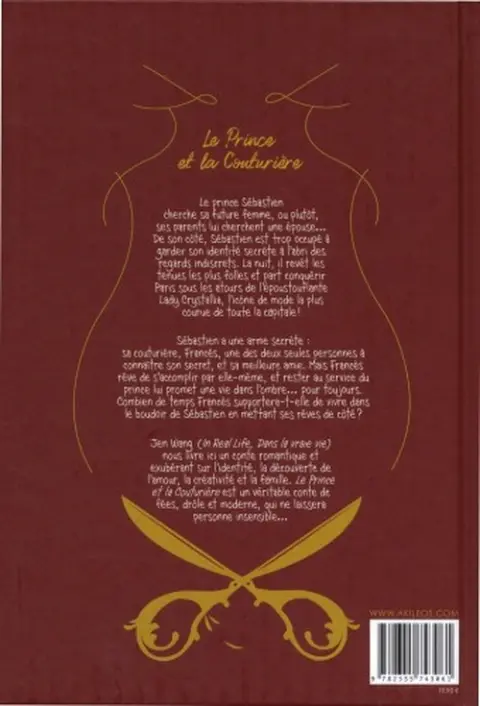 Verso de l'album Le Prince et la Couturière