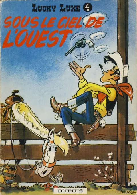 Couverture de l'album Lucky Luke Tome 4 Sous le ciel de l'Ouest