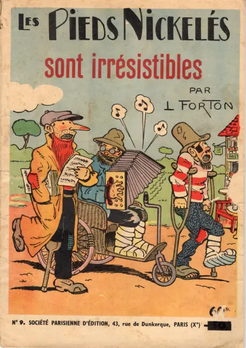 Couverture de l'album Les Pieds Nickelés Tome 9 Les Pieds Nickelés sont irrésistibles