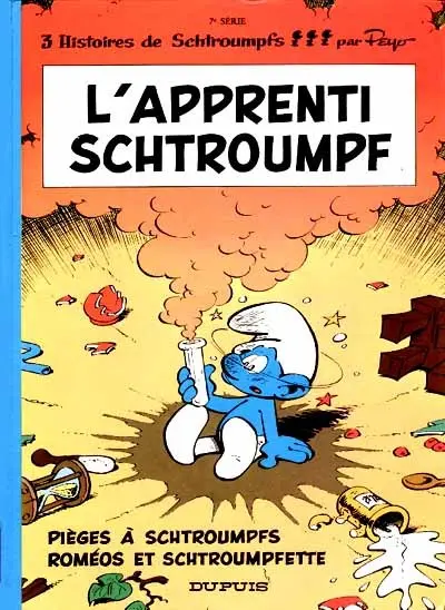 Couverture de l'album Les Schtroumpfs Tome 7 L'apprenti schtroumpf