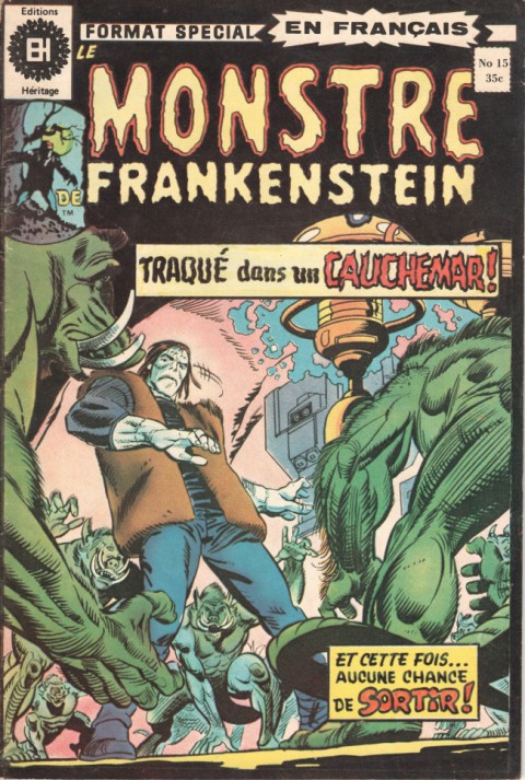 Couverture de l'album Le Monstre de Frankenstein Tome 15 Tactique de mort !