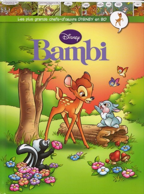 Couverture de l'album Les plus grands chefs-d'œuvre Disney en BD Tome 25 Bambi