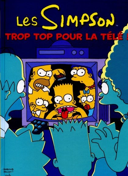 Couverture de l'album Les Simpson Tome 14 Trop top pour la télé !