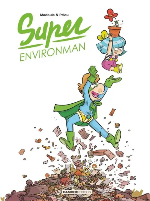 Super Environman 1 Sous les déchets, la plage