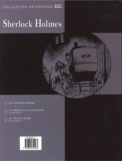 Verso de l'album Sherlock Holmes Soleil Tome 1 La sangsue rouge