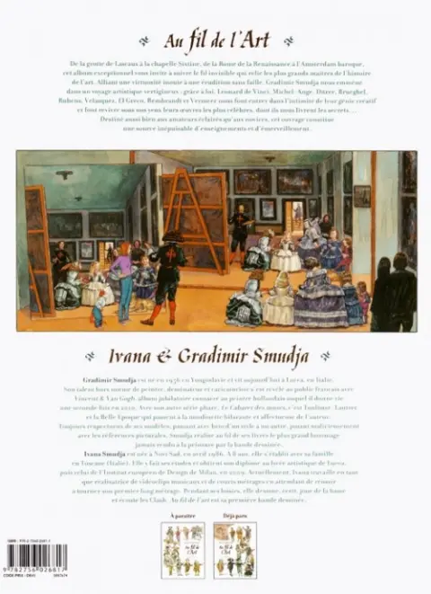 Verso de l'album Au fil de l'Art Volume 1