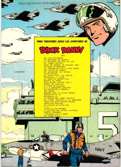 Verso de l'album Buck Danny Tome 7 Les Trafiquants de la mer Rouge
