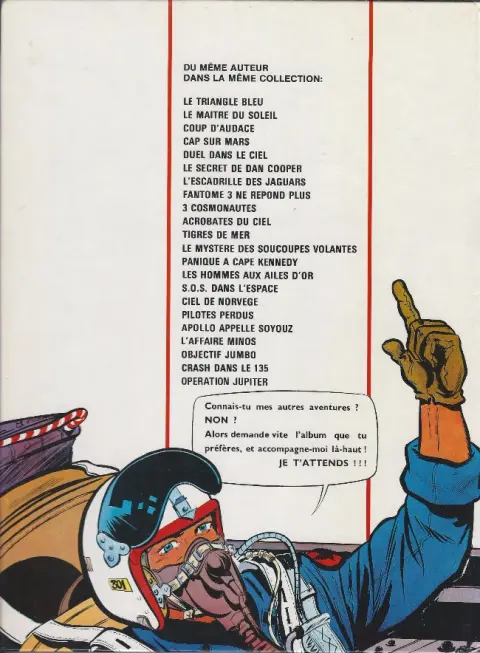 Verso de l'album Les aventures de Dan Cooper Tome 10 Fantôme 3 ne répond plus !