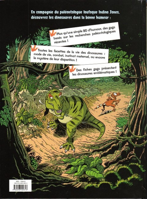 Verso de l'album Les Dinosaures en BD Tome 2
