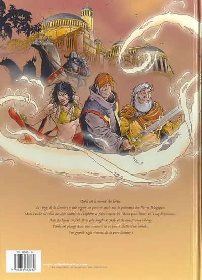 Verso de l'album Les Forêts d'Opale Tome 1 Le bracelet de Cohars