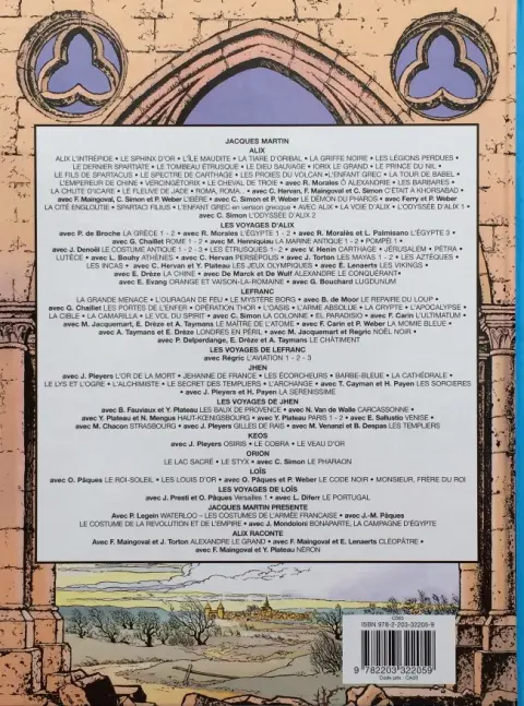Verso de l'album Jhen Tome 7 L'alchimiste