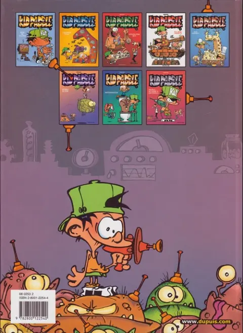 Verso de l'album Kid Paddle Tome 1 Jeux de vilains