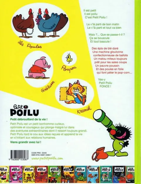 Verso de l'album Petit Poilu Tome 7 Kramik la canaille