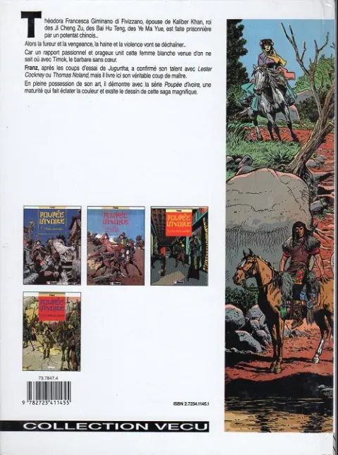 Verso de l'album Poupée d'ivoire Tome 3 La reine oubliée