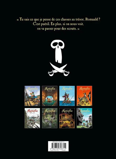 Verso de l'album Ratafia Tome 1 Mon nom est Capitaine