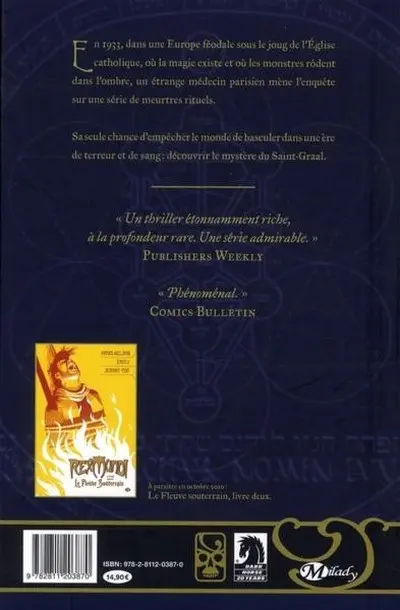 Verso de l'album Rex Mundi Tome 1 Le Gardien du Temple