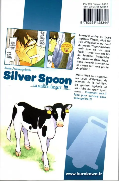 Verso de l'album Silver Spoon - La cuillère d'argent Volume 1