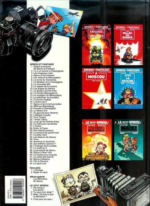 Verso de l'album Spirou et Fantasio Tome 7 Le dictateur et le champignon