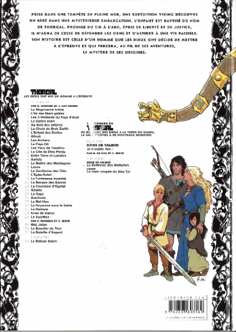 Verso de l'album Thorgal Tome 1 La Magicienne trahie