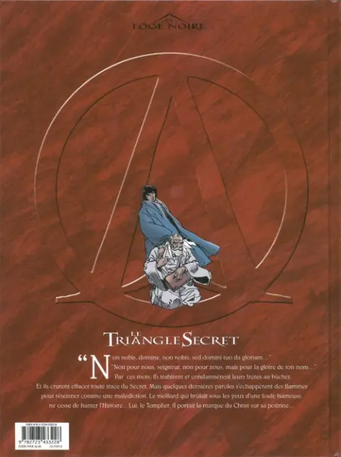Verso de l'album Le Triangle secret Tome 3 De cendre et d'or