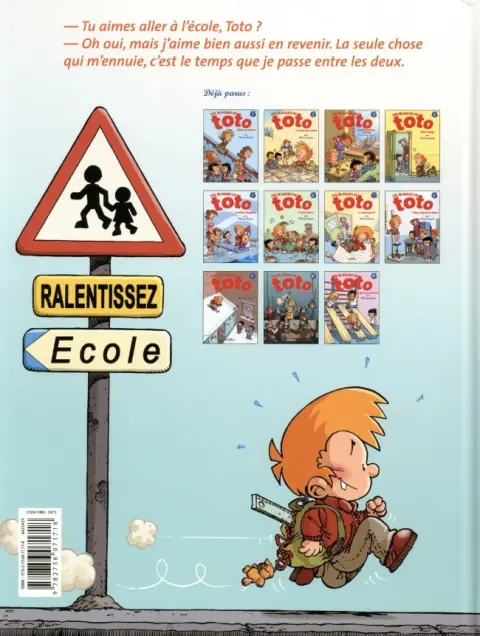 Verso de l'album Les Blagues de Toto Vacances à la blague !