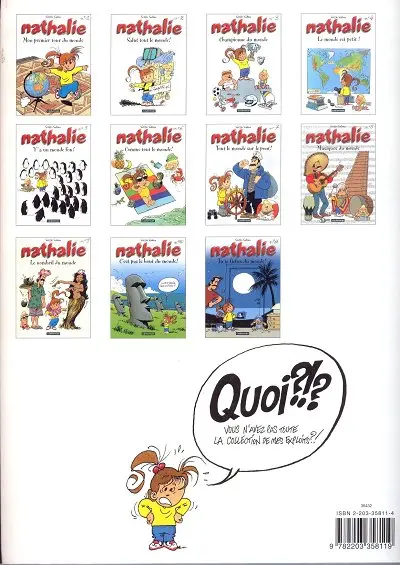 Verso de l'album Nathalie N° 11 Tu te fiches du monde !