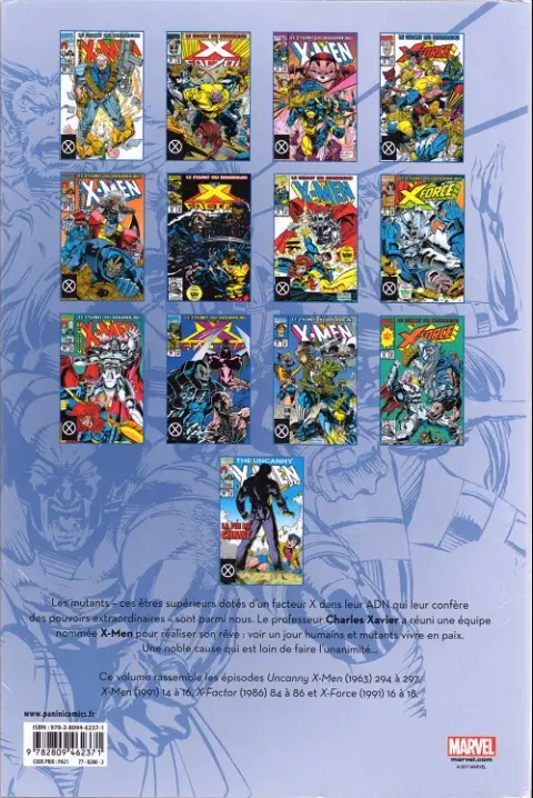 Verso de l'album X-Men L'intégrale Tome 32 1993 (I)