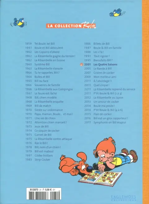 Verso de l'album La Collection Roba Tome 31 Les Quatre Saisons