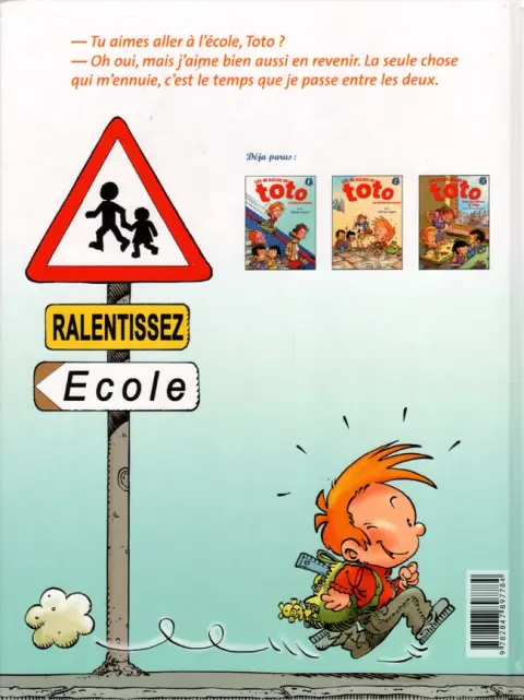 Verso de l'album Les Blagues de Toto Tome 3 Sous les cahiers, la plage...