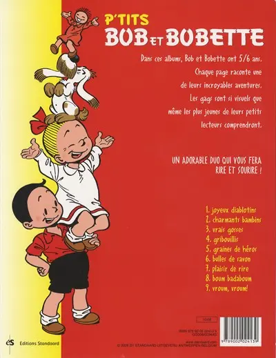 Verso de l'album Bob et Bobette (P'tits) Tome 9 Vroum, vroum !