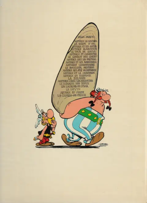 Verso de l'album Astérix Tome 15 La zizanie