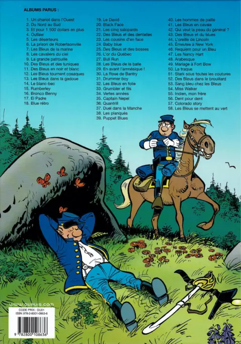 Verso de l'album Les Tuniques Bleues Tome 6 La prison de Robertsonville