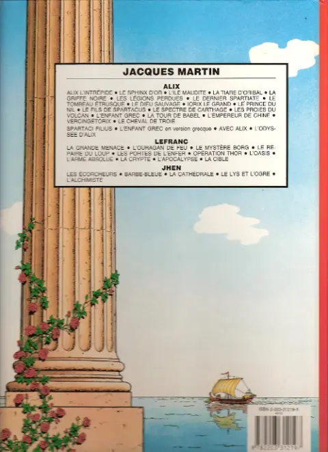 Verso de l'album Alix Tome 19 Le cheval de Troie