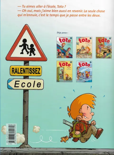 Verso de l'album Les Blagues de Toto Tome 2 La rentrée des crasses
