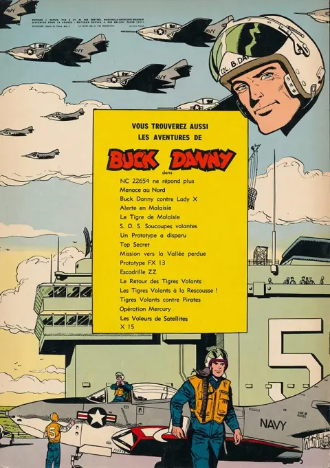 Verso de l'album Buck Danny Tome 14 Patrouille à l'aube