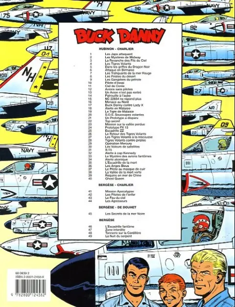 Verso de l'album Buck Danny Tome 47 Zone interdite