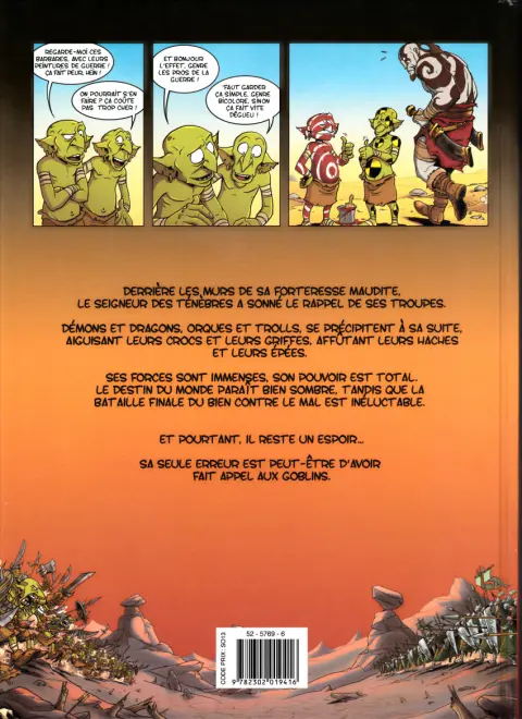 Verso de l'album Goblin's Tome 5 La fleur au canon