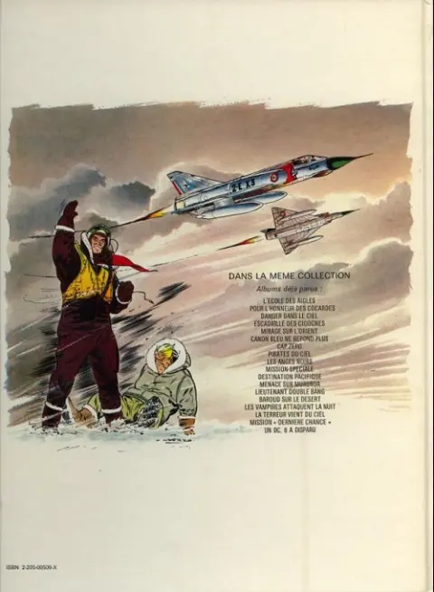 Verso de l'album Tanguy et Laverdure Tome 14 Baroud sur le désert