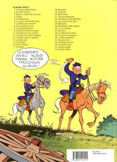 Verso de l'album Les Tuniques Bleues Tome 35 Captain Nepel