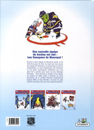 Verso de l'album Les Canayens de Monroyal - Les Hockeyeurs Tome 2