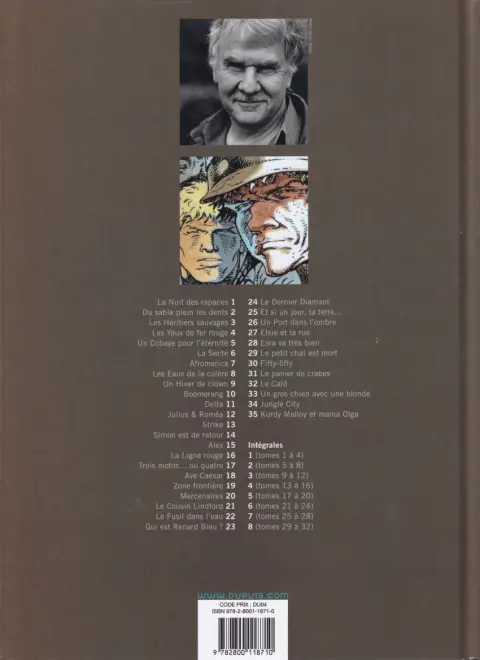 Verso de l'album Jeremiah Tome 1 La nuit des rapaces