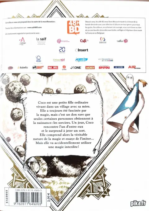 Verso de l'album L'Atelier des sorciers 1