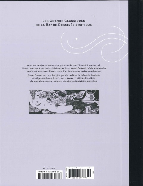 Verso de l'album Les Grands Classiques de la Bande Dessinée Érotique - La Collection Tome 89 Anita - Tome 1