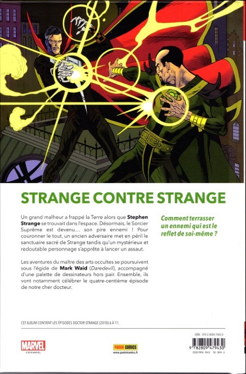 Verso de l'album Doctor Strange Tome 2 Le Paiement