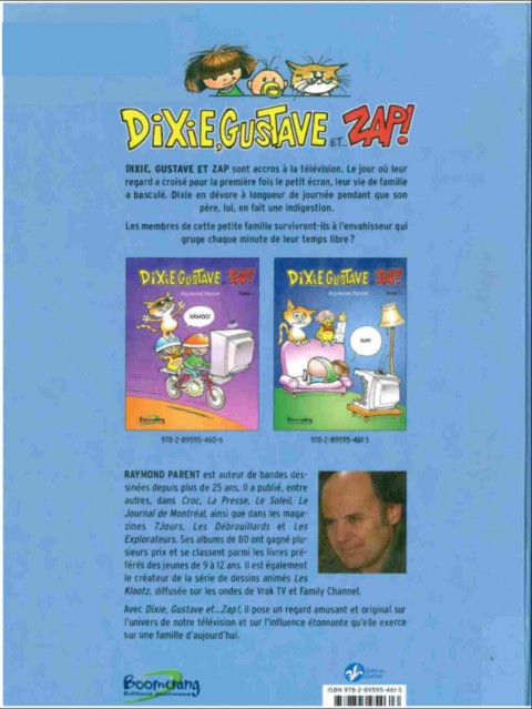 Verso de l'album Dixie, Gustave et... Zap! Tome 2