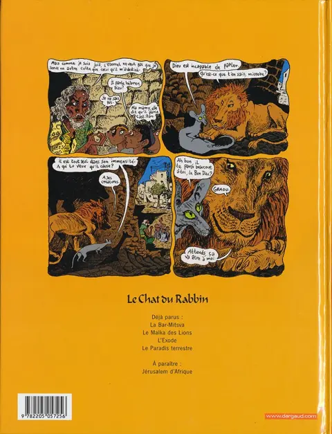 Verso de l'album Le Chat du Rabbin Tome 4 Le Paradis Terrestre