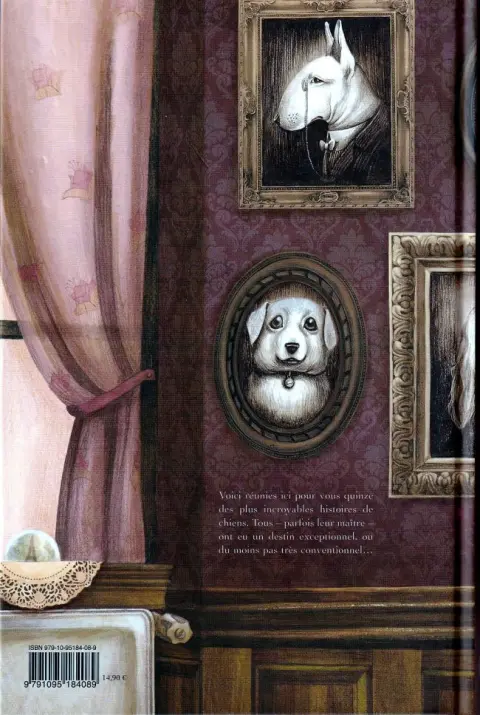 Verso de l'album Destins de chiens